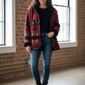 Northern Reflections Reversible Fleece Jackect Size M